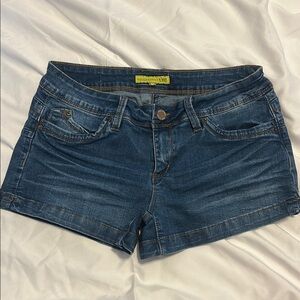 YMI Blue Jean Shorts with Distressed Finish